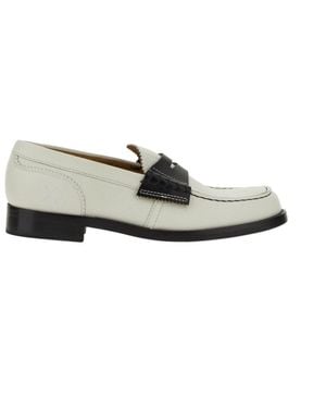 COLLEGE Leather Loafer - White