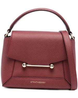 Strathberry Leather Tote Bags - Purple