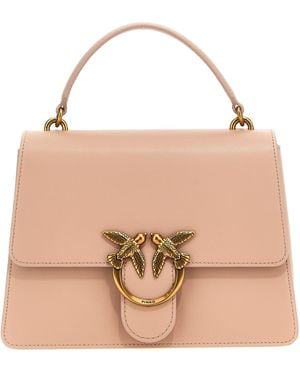 Pinko Love One Top Handle Classic Borse A Mano Rosa-Donna - Neutro