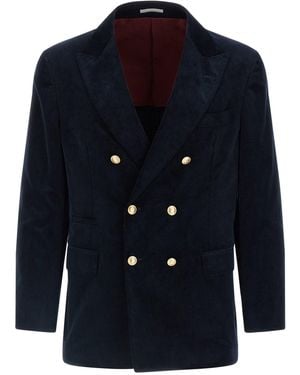 Brunello Cucinelli Corduroy Blazer - Blue