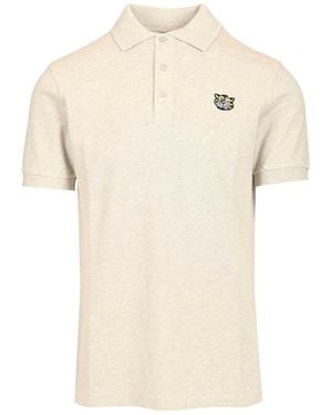 KENZO Slim-Fit Wild Tiger' Polo Shirt - Natural