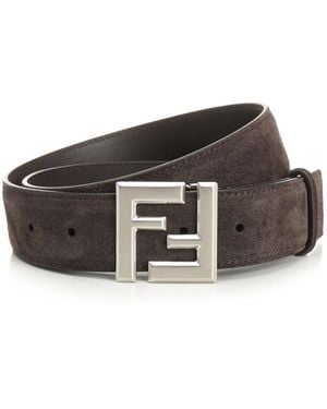 Fendi Squared Ff Belt Belts Brown