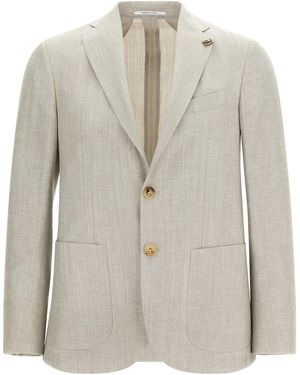 Pal Zileri Brera Blazer Grigio-Uomo - Multicolore