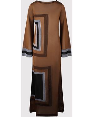 Circus Hotel Midi Dresses Brown