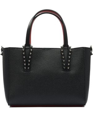 Christian Louboutin Cabata Soft E/W Mini Calf Empire Shoulder Bags - Black