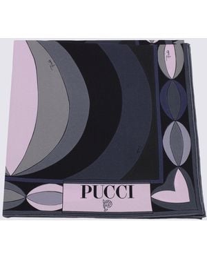 PUCCI Scarfs Blacks And Greys-Donna - Blu