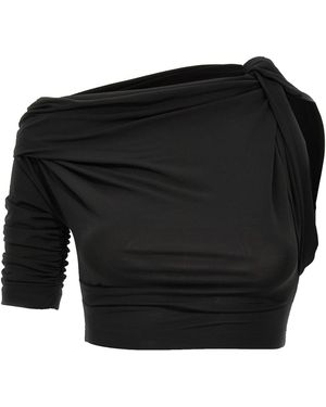 Jacquemus Top 'Drapeado' - Black