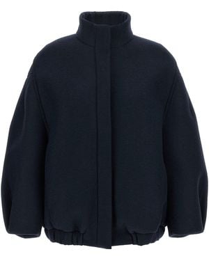 Dries Van Noten Voles Puffer Jackets Blu-Donna