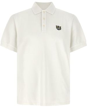 KENZO Wild Tiger Gots Polo White