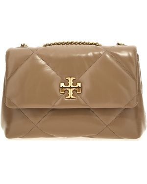 Tory Burch Kira Diamond Quilt Small Borse A Spalla-Donna - Marrone