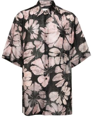 Dries Van Noten Camicie Seta-Uomo - Grigio