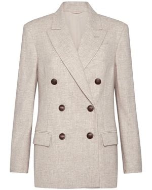 Brunello Cucinelli Neutral Jackets - Natural