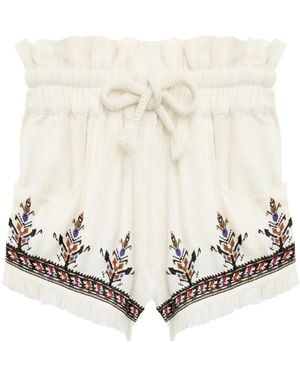 Isabel Marant Shorts Seta-Donna - Bianco