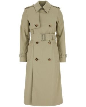 ジャケット BURBERRY Sage Green Polyester Blend Trench Coat Burberry Sage Polyester Blend Trench Coat in Green | Lyst