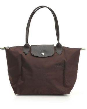 Longchamp Le Pliage Green Shoulder Bags Brown