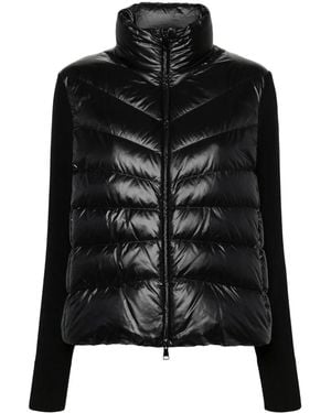 Moncler Padded Wool Cardigan - Black