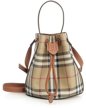 Burberry Bucket Bag Handbags - Natural