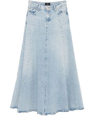 7 For All Mankind Gonne Cotone-Donna - Blu