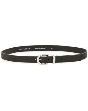 sunflower Leather Belt - Black