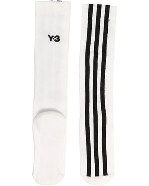 Y-3 3-Stripe Socks - White
