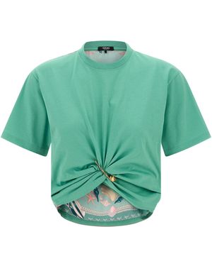 Versace Underwater Barocco T-Shirt - Green