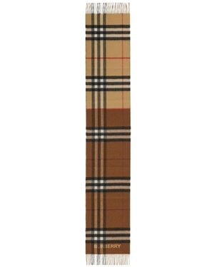 Burberry "Check" Scarf-Uomo - Metallizzato