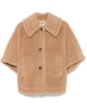 Max Mara Silk Capes - Natural