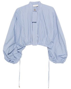 Zimmermann Denim Cotton Blouse - Blue