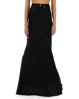 Rick Owens Long Skirt - Black