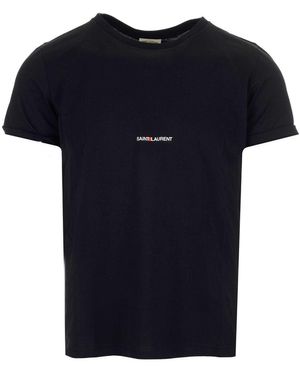 Saint Laurent T-Shirt With Logo in Gray for Men | Lyst Saint Laurent T-Shirt With Logo in Gray for Men | Lyst