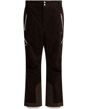 Brunello Cucinelli Velvet Padded Pants Pants Brown - Black