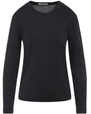 Lemaire Rib Long Sleeve Cotton T-Shirt - Blue