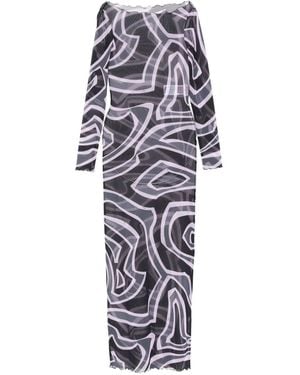 PUCCI Long Dresses Multicolor - White