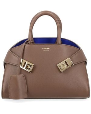 Ferragamo Extra Small "hug" Bag - Brown