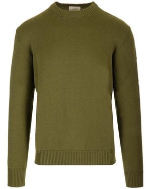Ballantyne Cotton And Cashmere Sweater Knitwear Green