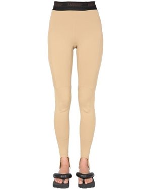 Ambush LEGGINGS "SCUBA" IN NYLON CON BANDA LOGATA - Neutro