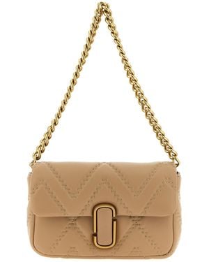 Marc Jacobs The Quilted Leather J Marc Shoulder Bags - Natural