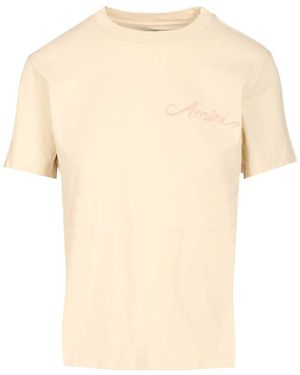 Tシャツ・カットソー AMIRI Woman T-Shirt White AMKNTE1008 IVORY AMIRI Vintage Oversize T-shirt | italist