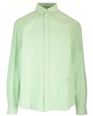 Loewe Cotton Shirt Shirts - Green