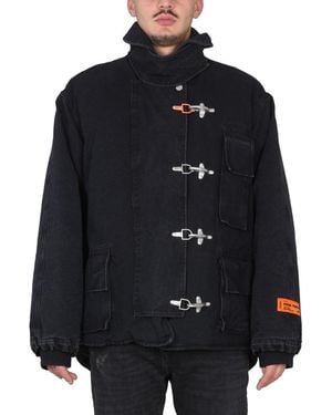 Heron Preston Canvas Jacket-Uomo - Nero