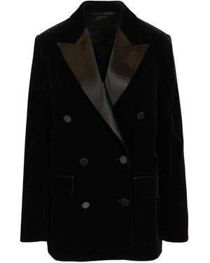 Golden Goose Double-Breasted Jacket - Black