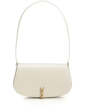 Saint Laurent Demi Lune Small Leather Goods - White