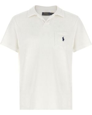 Polo Ralph Lauren Terry Cloth Shirt Polo - White