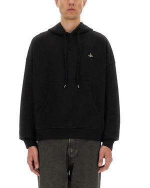 Vivienne Westwood Ashton" Hoodie-Uomo - Nero