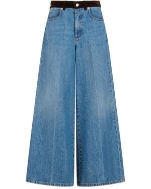 Marni Jeans With Appliqué - Blue
