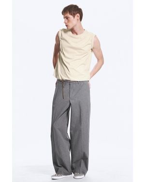 Weekday Florian Pleated Relaxed Suiting Trousers - Blue