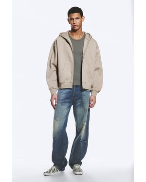 Weekday Loose Fit Zip Hoodie - Blue