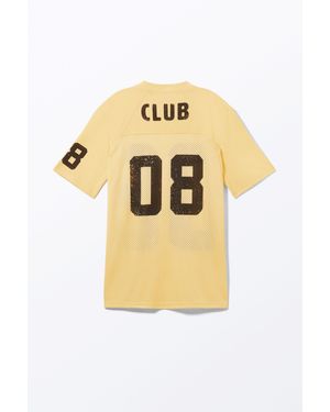 Weekday Sporty Mini T-Shirt Dress - Yellow