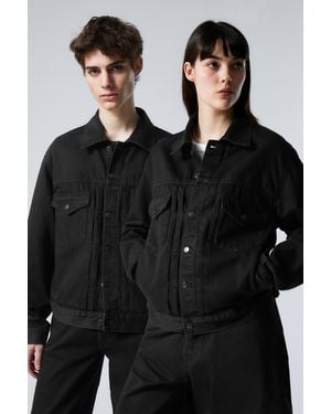 Weekday Jeansjacke Im Relaxed Fit - Schwarz