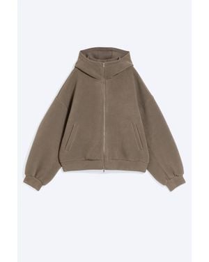 Weekday Oversized Scuba-Kapuzenpullover Mit Bonding - Braun